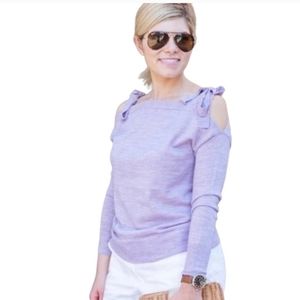 J.Crew Merino Wool Cold Shoulder Lightweight Sweater Size XS